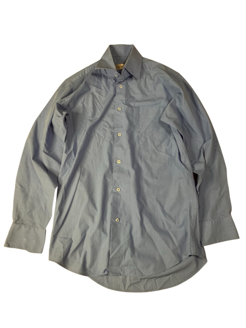 Enrico Carlucci Men’s Light Blue Long Sleeve Dress Shirt - Size 15 R